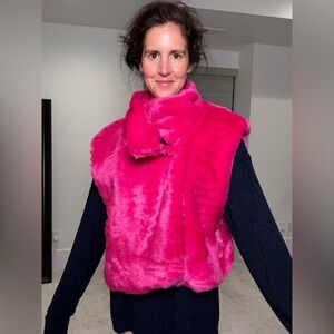 Pinky Minky Fur vest